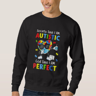 Sweatshirt Autisme Dabbing Society Dites que je suis autiste 
