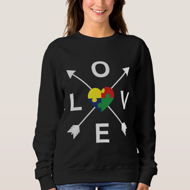 Sweatshirt Autisme d'amour 89 (Devant)