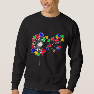 Sweatshirt Autisme-Dandelion Puzzle Pièces-Sensibilisation su