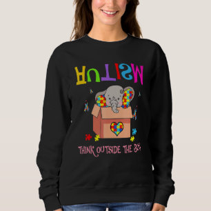 Sweatshirt Autisme Hors De La Boîte Sensibilisation sur l'aut
