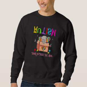 Sweatshirt Autisme Hors De La Boîte Sensibilisation sur l'aut