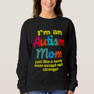 Sweatshirt Autisme Maman Dieu Autistique Sensibilisation Fami