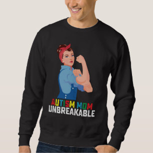 Sweatshirt Autisme Maman Fier Indestructible Famille Autiste