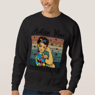Sweatshirt Autisme Maman Incassable T Chemise Sensibilisation