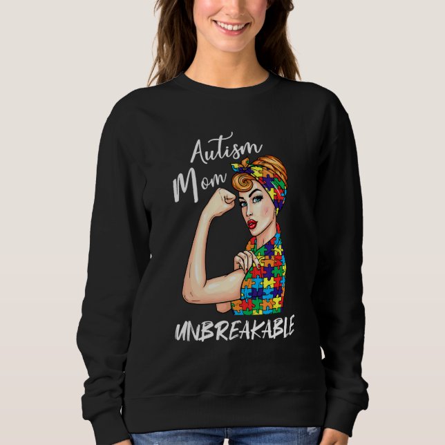 Sweatshirt Autisme Maman Sensibilisation sur l'autisme indest (Devant)