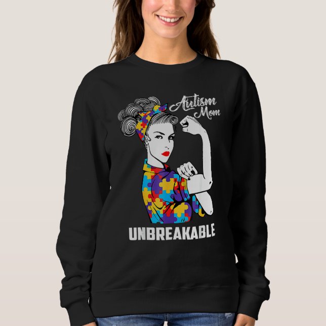 Sweatshirt Autisme Maman Sensibilisation sur l'autisme indest (Devant)