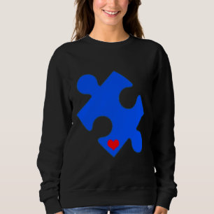 Sweatshirt Autisme Puzzle Coeur