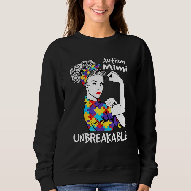 Sweatshirt Autisme : une mère autiste (Devant)