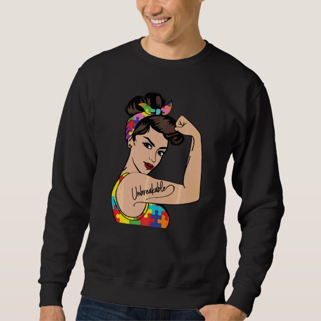 Sweatshirt Autistic Mother's Love Support Hope & Inspire Auti (Devant)