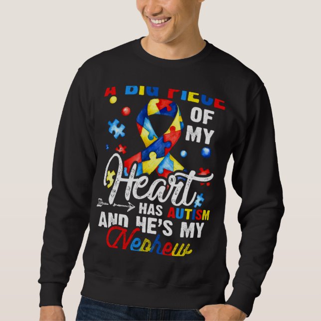 Sweatshirt Autistic Nephew Autism Awareness Month For Kids Bo (Devant)