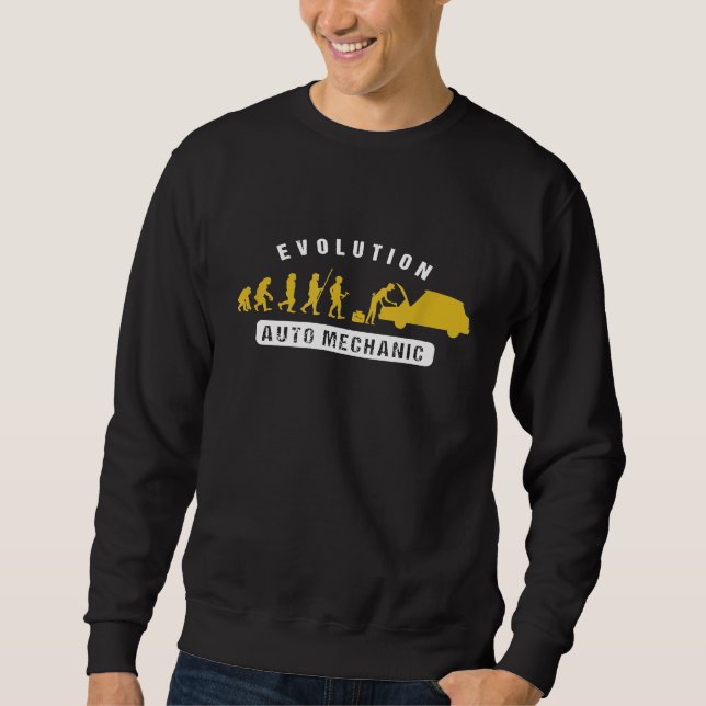 Sweatshirt Auto Mécanique Évolution Réparation de voiture Méc (Devant)