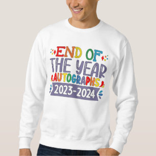 Sweatshirt Autographes de fin d'année 2024 Dernier jour d'éco