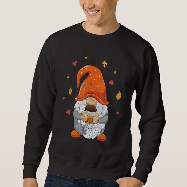 Sweatshirt Automne Gnome Café Automne Saison 1 (Devant)