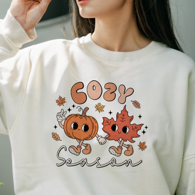 SWEATSHIRT AUTOMNE THÈME RÉTRO SUPER SAISON COSY (Créateur téléchargé)