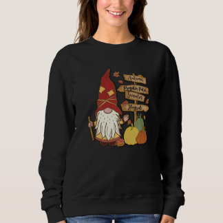 Sweatshirt Autumn Pumpkin Patch Gnome Fall Family Pajama Than