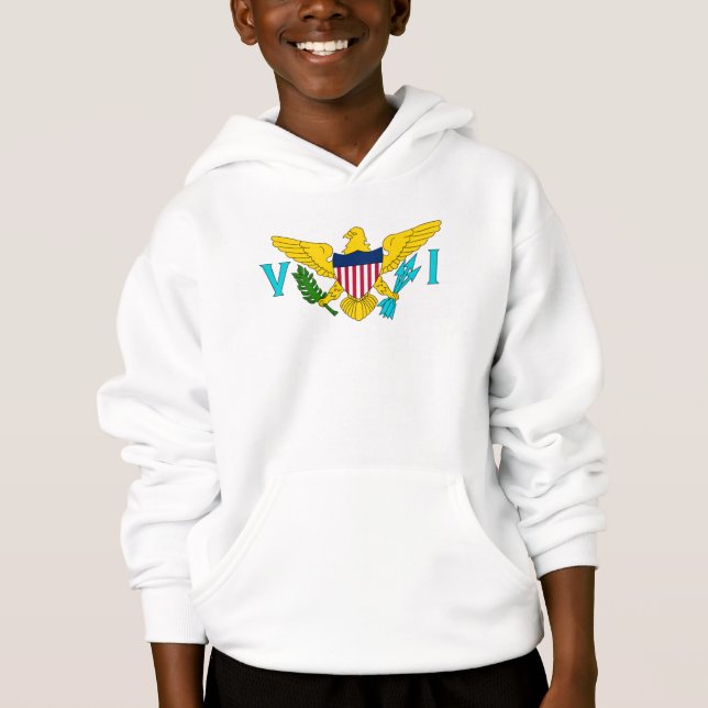 Sweatshirt aux armoiries des îliens des îles Vierg (Devant)