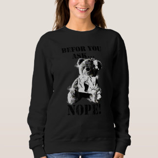 Sweatshirt Avant Du Premier Nein Cute Bear 2