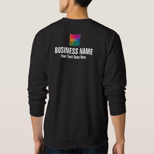 Sweatshirt Avant Et Arrière Imprimer Travail Uniforme Hommes  (Dos)