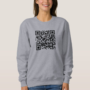 Sweatshirt Avant et arrière personnalisées Imprimer QR Code F