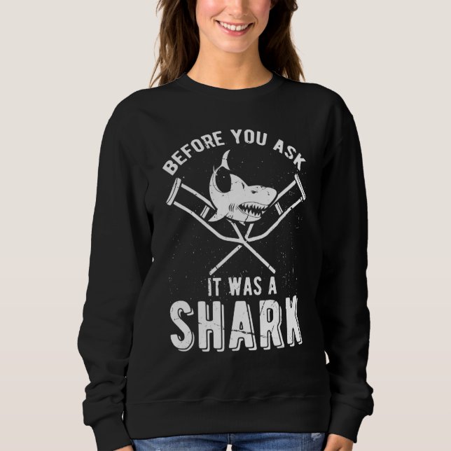 Sweatshirt Avant que vous demandiez, c'était une fracture du  (Devant)