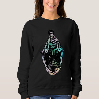 Sweatshirt Ave Maris Stella Dame Mère Bienheureuse Marie Lati