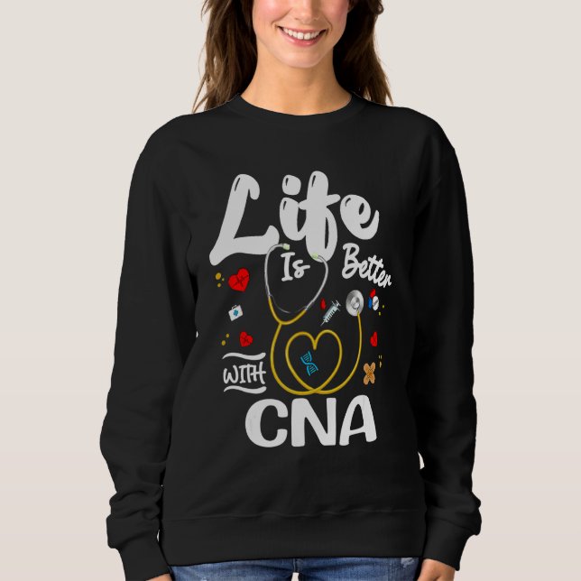 Sweatshirt Avec Cna Pour Soins Infirmiers Cna (Devant)