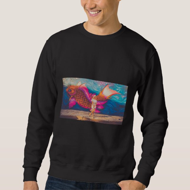 Sweatshirt Avec du poisson (Devant)