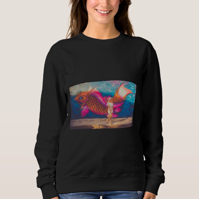 Sweatshirt Avec du poisson (Devant)