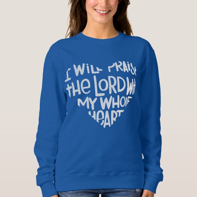 Sweatshirt Avec tout mon coeur (Devant)