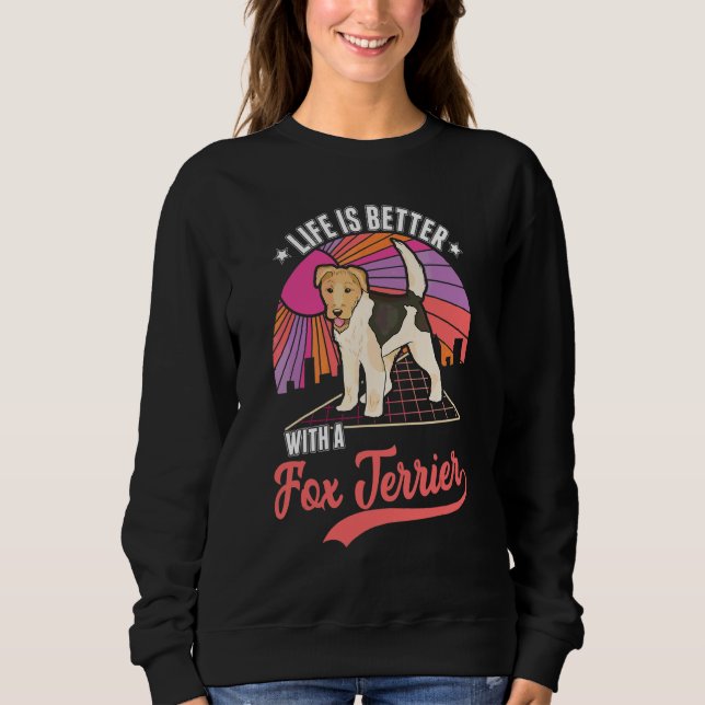Sweatshirt Avec un Fox Terrier (Devant)