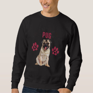 Sweatshirt avec un graphique de chien Pug chiot Pug 1