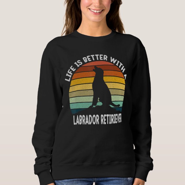 Sweatshirt Avec un père Labrador Retriever mère Lab père Lab (Devant)
