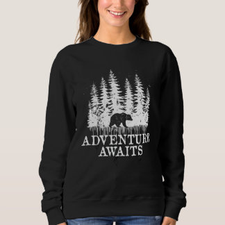 Sweatshirt Aventure Await - Forêt et ours