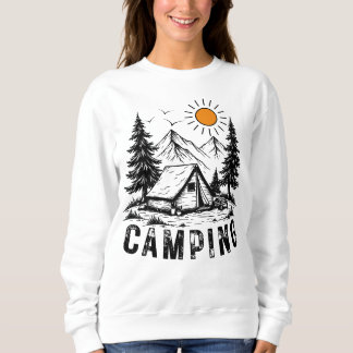 Sweatshirt Aventure Camping | Montagnes, Tente & Nature