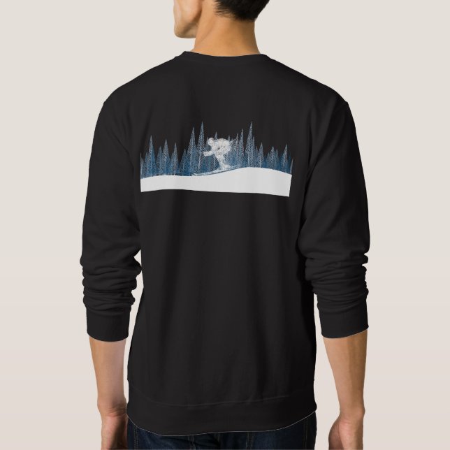 Sweatshirt Aventure de ski d'hiver (Dos)