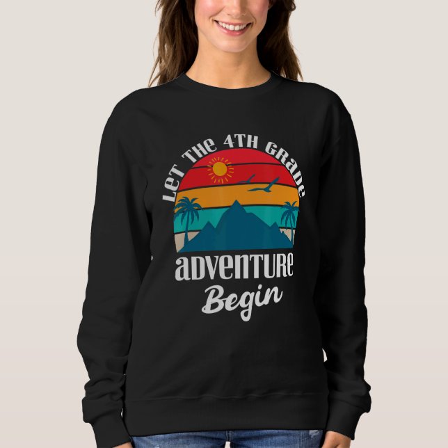 Sweatshirt Aventure en 4e année Laissez-vous tenter en 4e ann (Devant)
