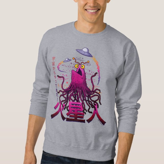 Sweatshirt Aventure spatiale martienne Yip Yip (Devant)