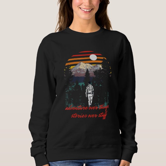 Sweatshirt Aventure sur les choses Histoires sur Stuff Camper (Devant)