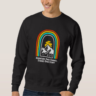 Sweatshirt Aventure sur les choses Histoires sur Stuff Campin