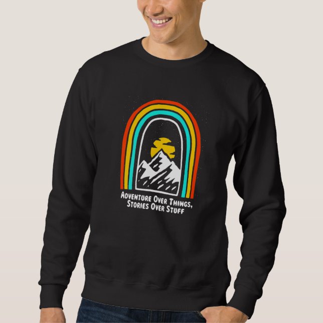 Sweatshirt Aventure sur les choses Histoires sur Stuff Campin (Devant)
