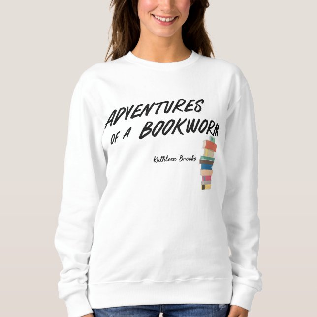 Sweatshirt Aventures d'un ver de livre (Devant)