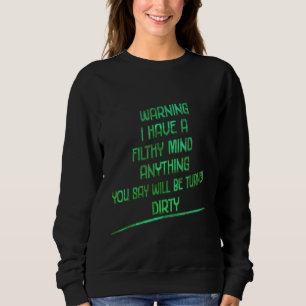 Sweatshirt Avertissement J'Ai Une Citation De Sarcasme D'Espr