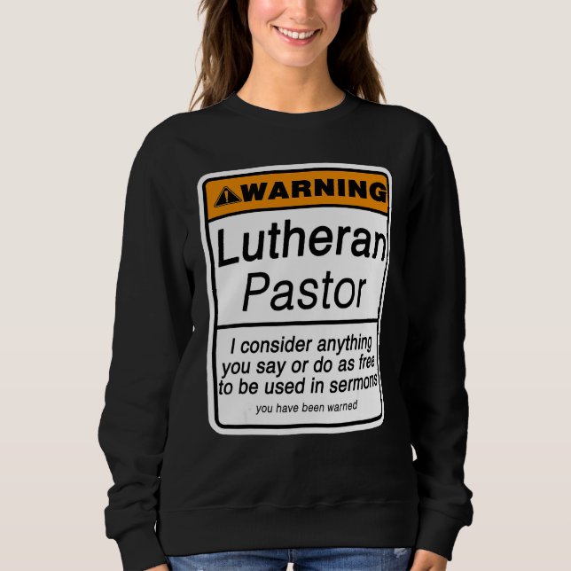 Sweatshirt Avertissement pastoral pour l'appréciation du cler (Devant)