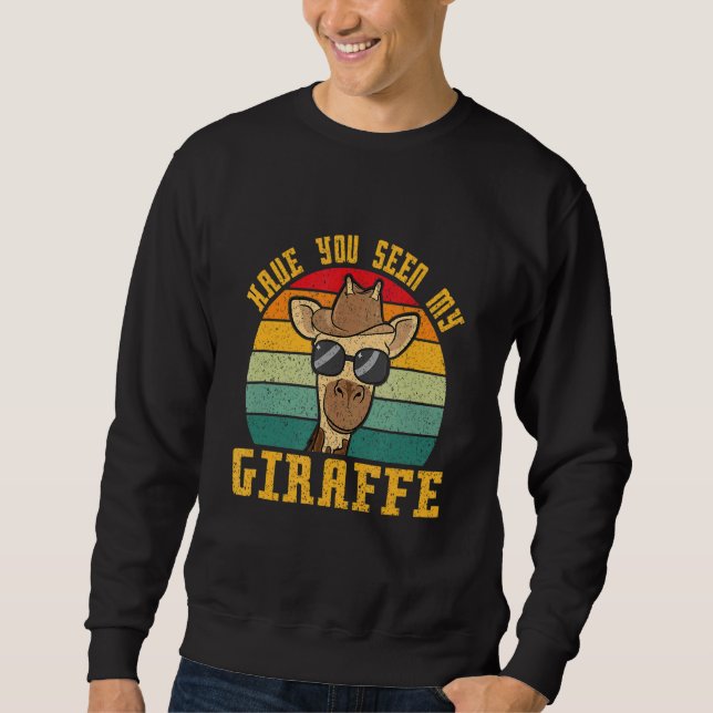 Sweatshirt Avez-Vous Vu Ma Giraffe ? (Devant)