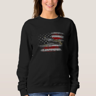 Sweatshirt Avion bombardier en piqué SBD Dauntless Drapeau Am