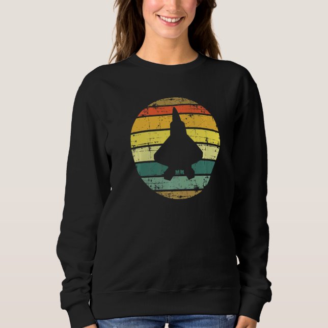 Sweatshirt Avion de chasse à réaction militaire raptor 1 (Devant)