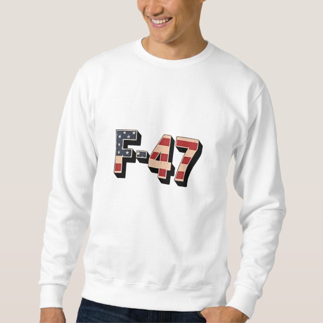 Sweatshirt Avion de chasse F47 Maga F-47 Jet (Devant)