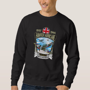 Sweatshirt Avion de combat britannique Hawker Hurricane de la