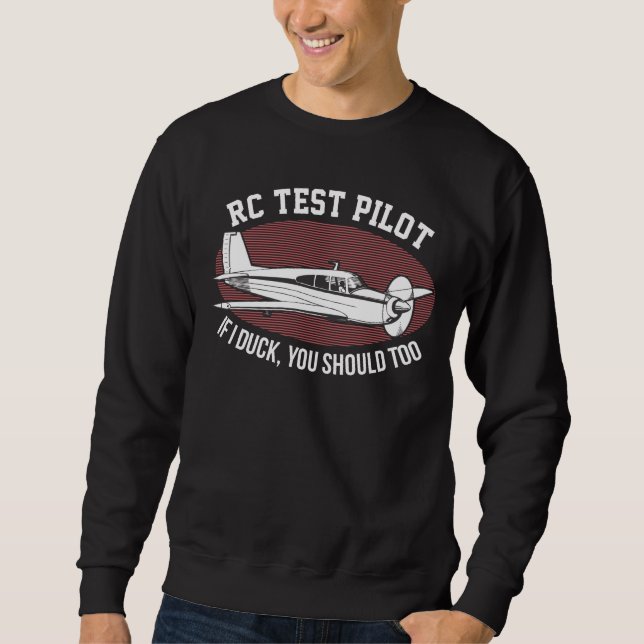 Sweatshirt Avion de télécommande de pilote de ligne RC Avion  (Devant)