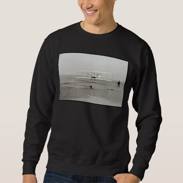 Sweatshirt Avion des Frères Wright Premier Vol en Avion Aviat (Devant)